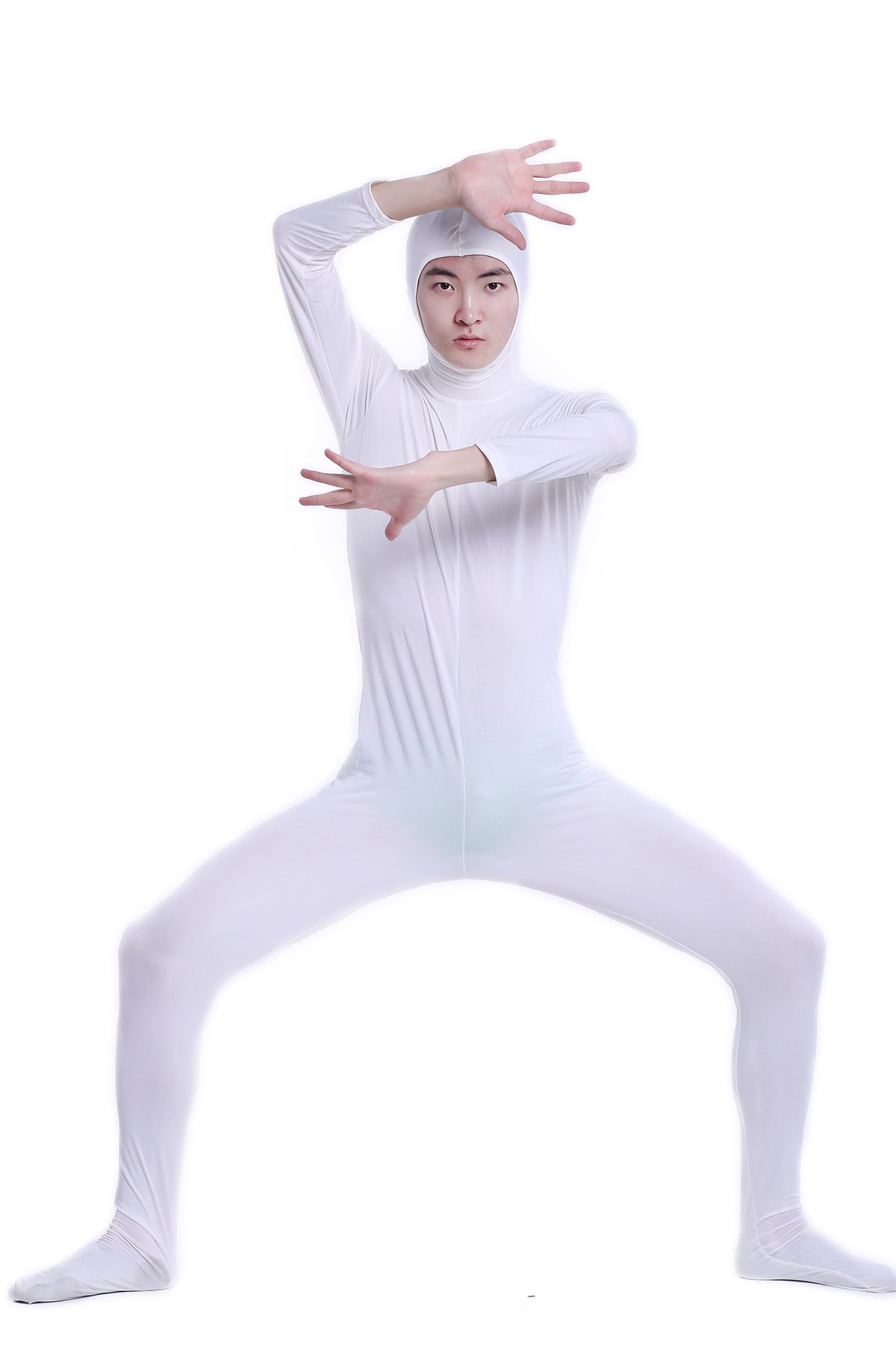 着ぐるみマスク用肌タイツ 白寄りLサイズ 全身タイツ 面 kigurumi Amazon | コスチューム 全身タイツ 白色 レディース Lサイズ 顔部分が