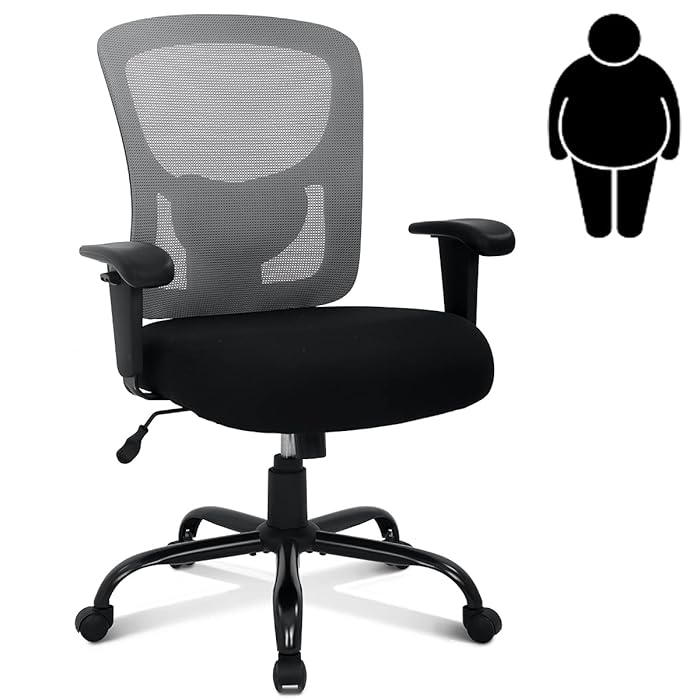 Buy Big & Tall Office Chair Heavy Duty 400LBS Computer Desk Chair with Lumbar Support Ergonomic
