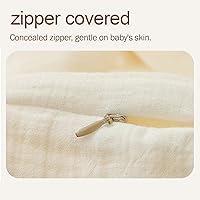 Vista 5 de Funda de almohada de lactancia, muselina de algodón, funda extraíble para almohadas de lactancia, paquete de 2 fundas de almohada, almohada