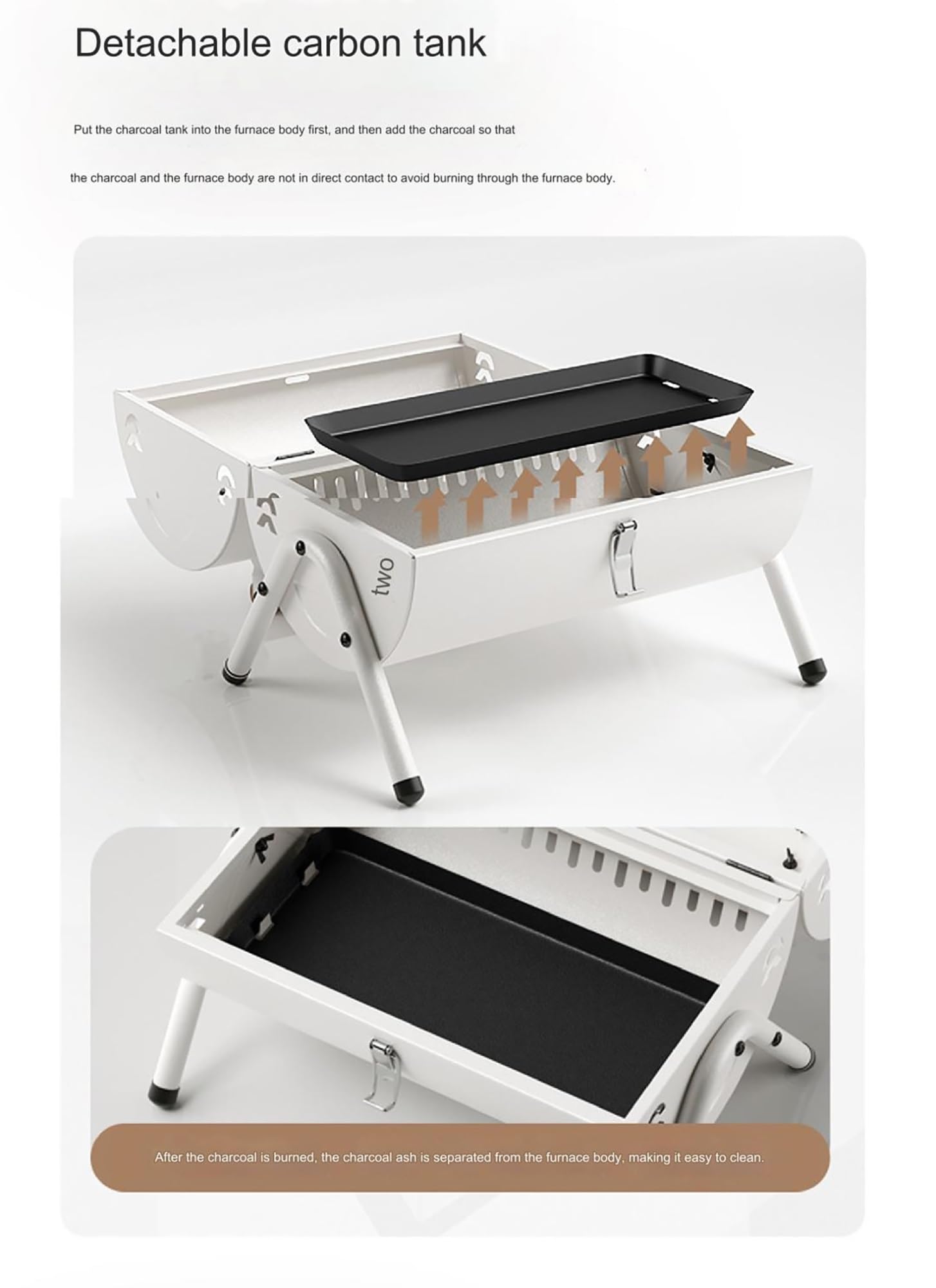 Wielofunkcyjny grill na węgiel drzewny do grilla na świeżym powietrzu kemping - mały przenośny domowy sprzęt do grillowania narzędzia