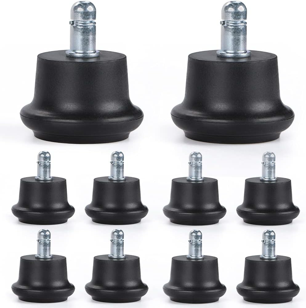 Sanbege Bell Glides Replacement, Office Chair Glides 2 Inches, Fixed