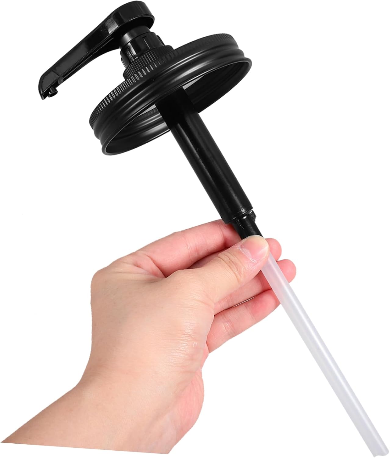 5pcs Syrup Pump Dispenser for Jam and Honey Bottles Reusable Easy to Install Versatile Pump Compatible Jars for Kitchens and Bathrooms