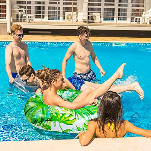 Adult Pool Floats,Inflatable Pool Floats,Pool Swimming Ring,Water Fun Large Inflatable Summer Beach Swimming Rafts Kids Adult (Green 100Cm) #TOP3