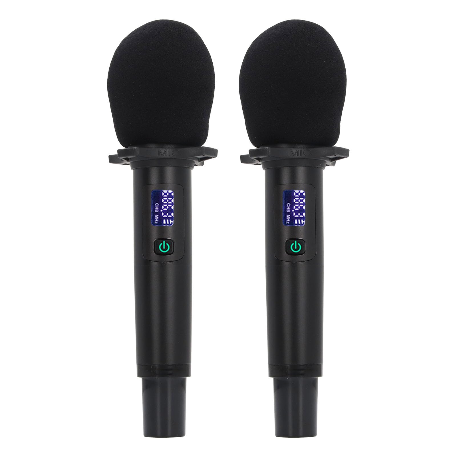 Hidyliu Microfono Bluetooth Microfono Vocale Dinamico Professionale per Performance Sul Palco per Cantare 2 unità Wireless Ricaricabili