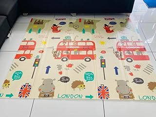 RIGJAK Baby Folding Portable Waterproof Extra Large Size BPA Free Reversible Non Toxic Baby Kids Toddler Learning &amp; Crawli...