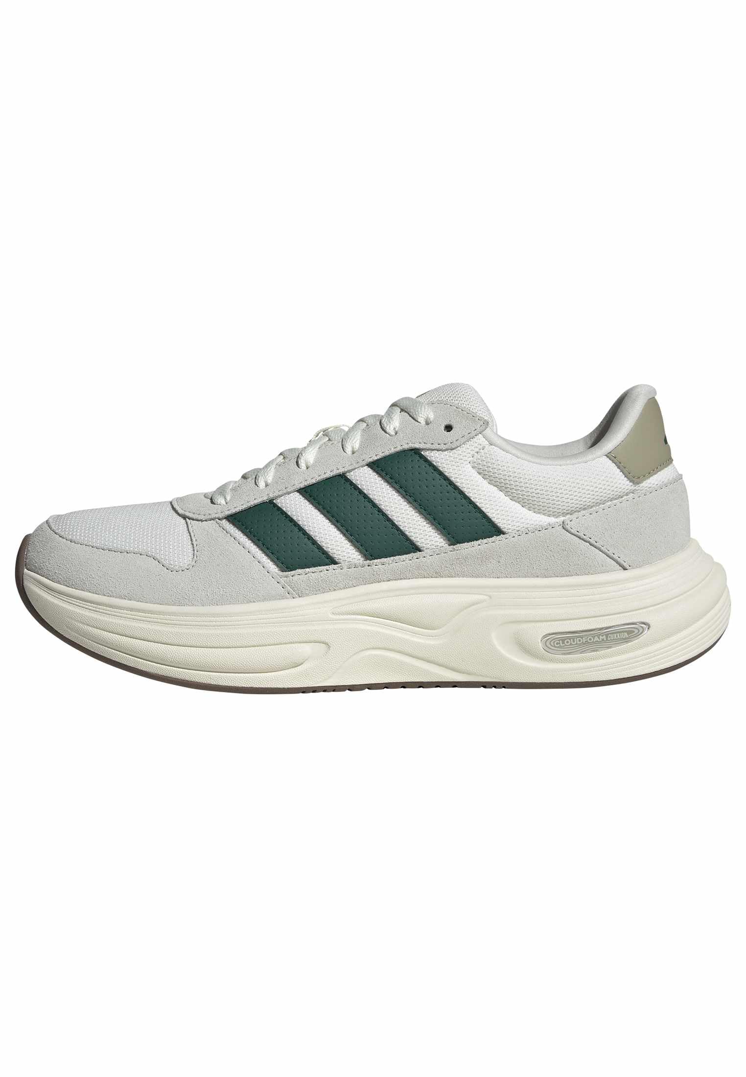 adidas Herren Cloudfoam Cuxxion Shoes, Off White/Collegiate Green/Orbit Grey, 41 1/3 EU