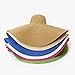 Wide Brim Straw Hat Outdoor Oversized Sun Hat Fashion Beach Hat for Women Brown