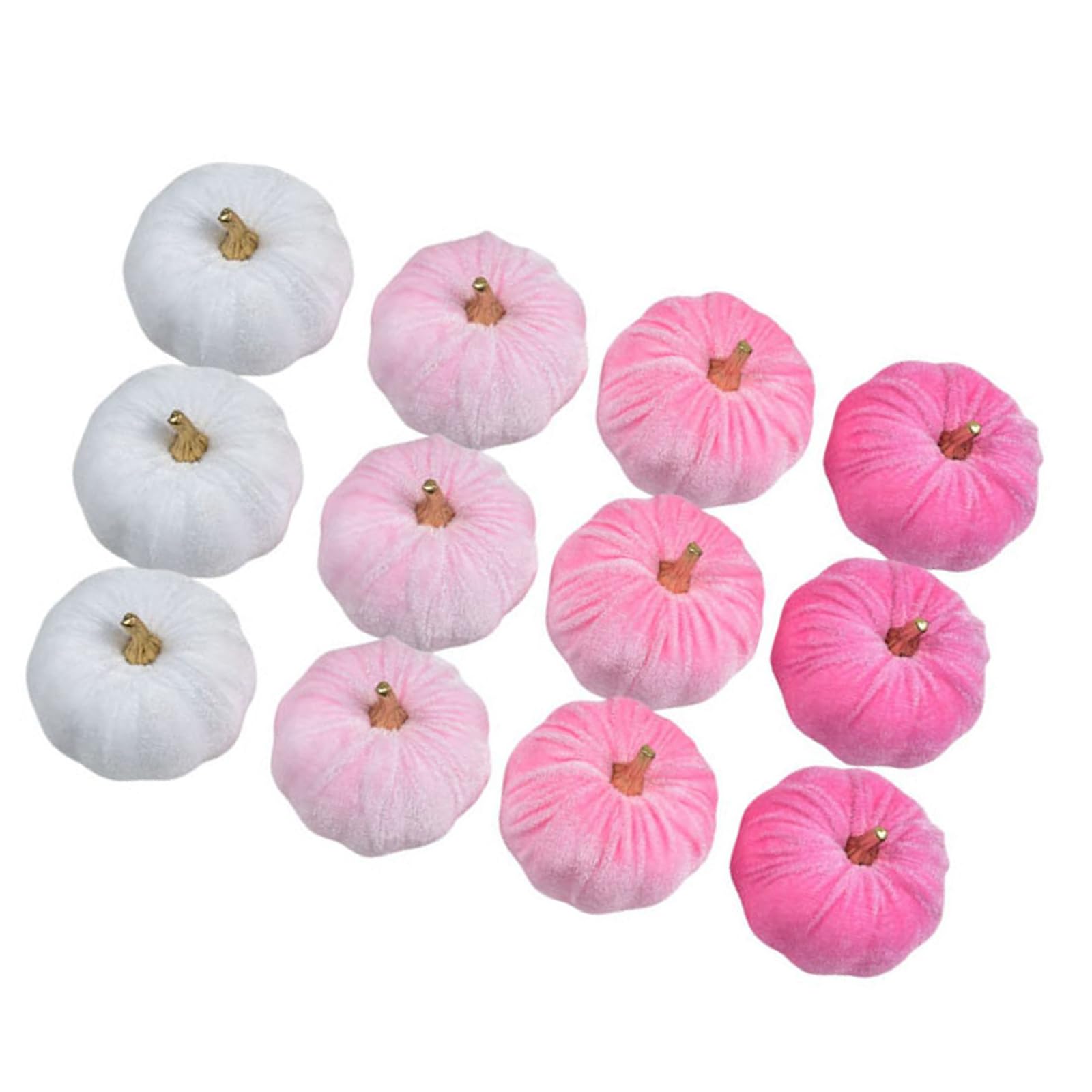 Woedpez 12pcs Miniature Realistic Pumpkin Set Artificial Vegetables Holiday Decoration for Dining Table Fireplaces Velvets Pumpkins