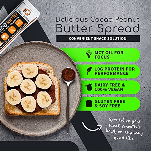 Nakee Butter Iq | Keto Nut Butter Peanut Butter Packets - Organic, Natural Source Of High Fat & Protein, Low Carb Snacks For Keto And Paleo With Mct Oil (Chocolate, Jar + 6-Pack) #TOP3