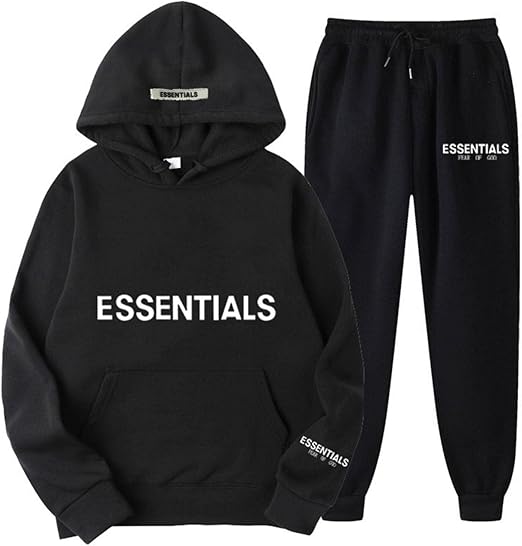 Amazon.com: LinxHN Fear of GOD Double Line Essentials Men's and Women's  Long Sleeve Sweater Hooded Pants Set Hooded Pullover : Clothing, Shoes \u0026  Jewelry