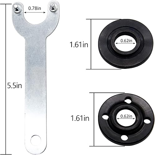 Miniatura 5 de Llave de amoladora angular de metal de repuesto para Makita 193465-4 Bosch Black & Decker Ryobi 4.5" 58-11