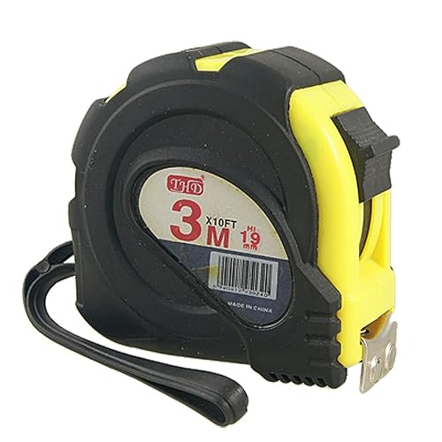 IIVVERR Cinta métrica de acero retráctil de 9.8ft y 10 pies (Cinta de medición de acero retráctil de escala de 10 pies, 9.8ft