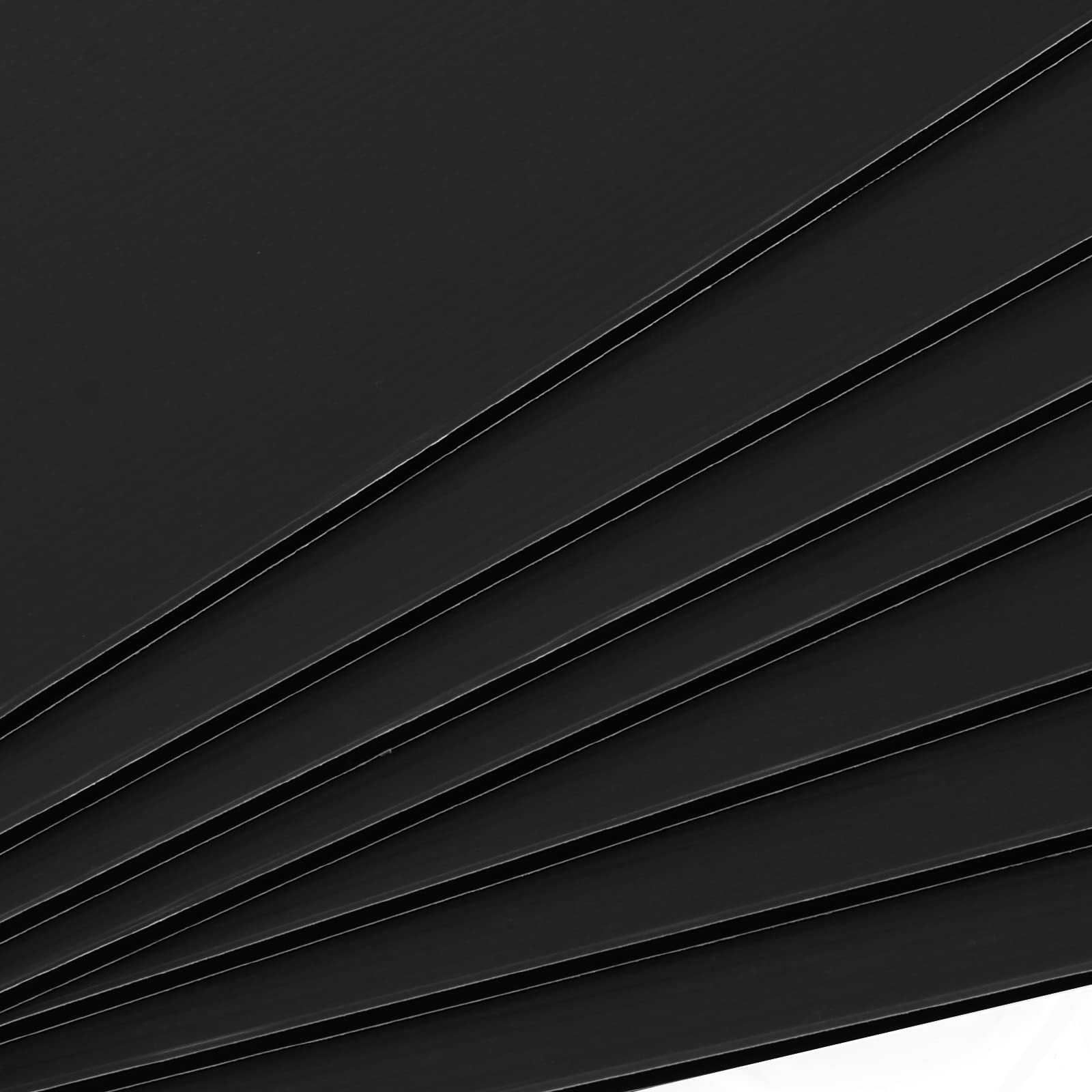 JOIKIT 24 Pack 13 x 17 Inch Black Corrugated Plastic Sheets, Waterproof Corrugated Blank Yard Lawn Sign, Lightweight Poster Board for Garage Sales, Graduations, Party Decor