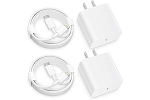 iPhone Quick Charger 20W PD, 2-Pack Fast Charger Type-C with 6FT Cable