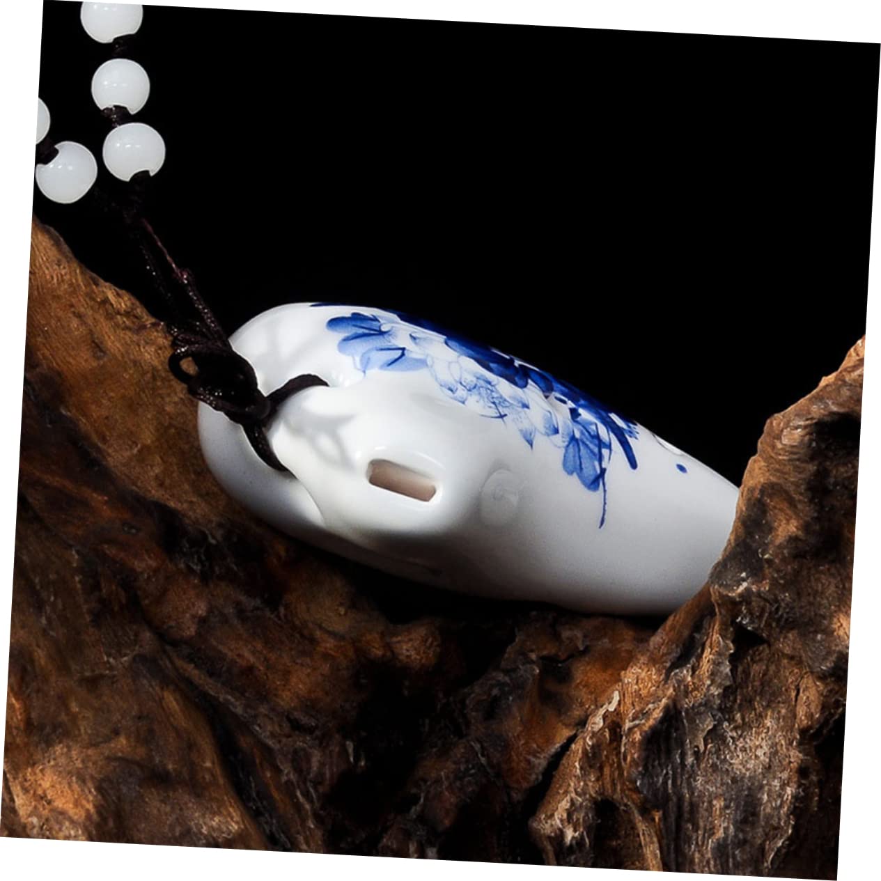 BESTonZON 3 Pz Collana Di Ocarine Regali Di Natale Flauti Ocarina Regalo Di Ocarina Strumento Ocarina in Porcellana Flauti Per Bambini Flauto Piccolo Bambino Giocattolo Ceramica Bianca