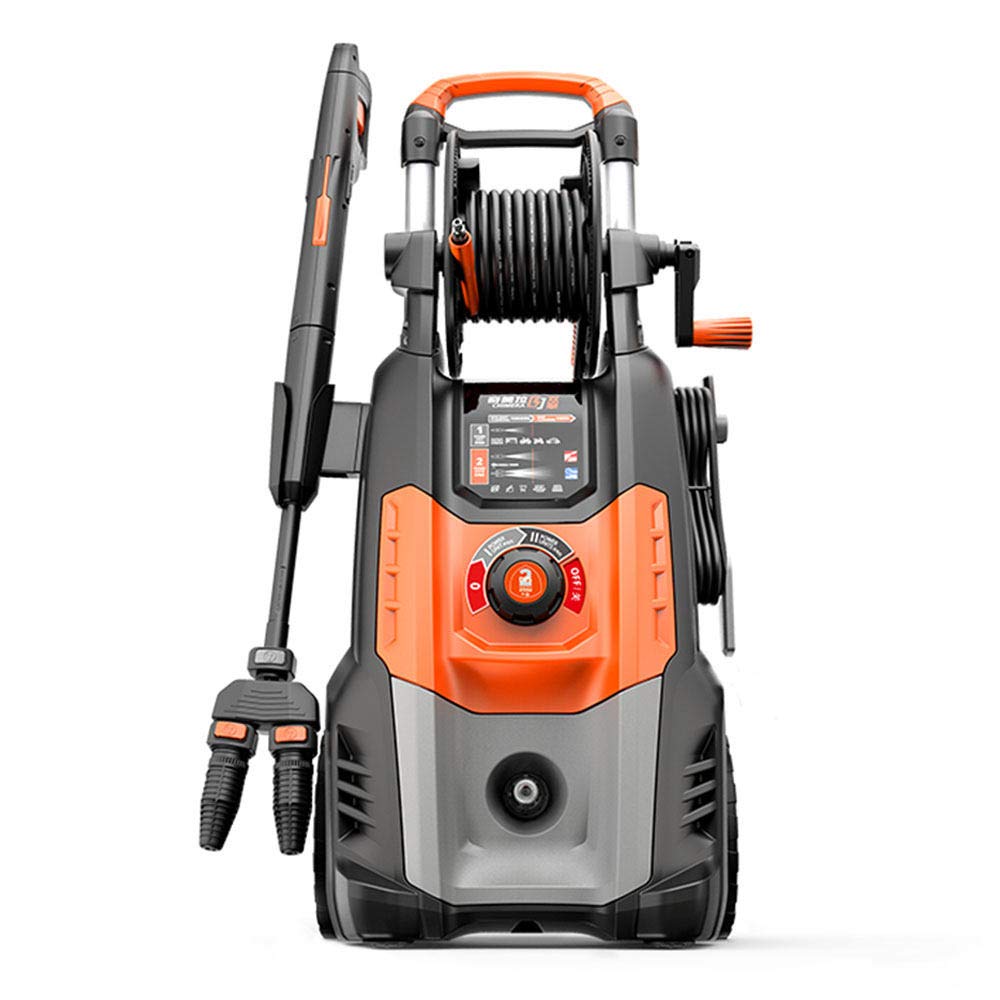 Pressure Washer, 160Bars 2800W 810L/H Jet Washers, 10M High Pressure Hose and Hose Reel, Spray Gun for Cleaning Vehicles, Home Garden Furniture
