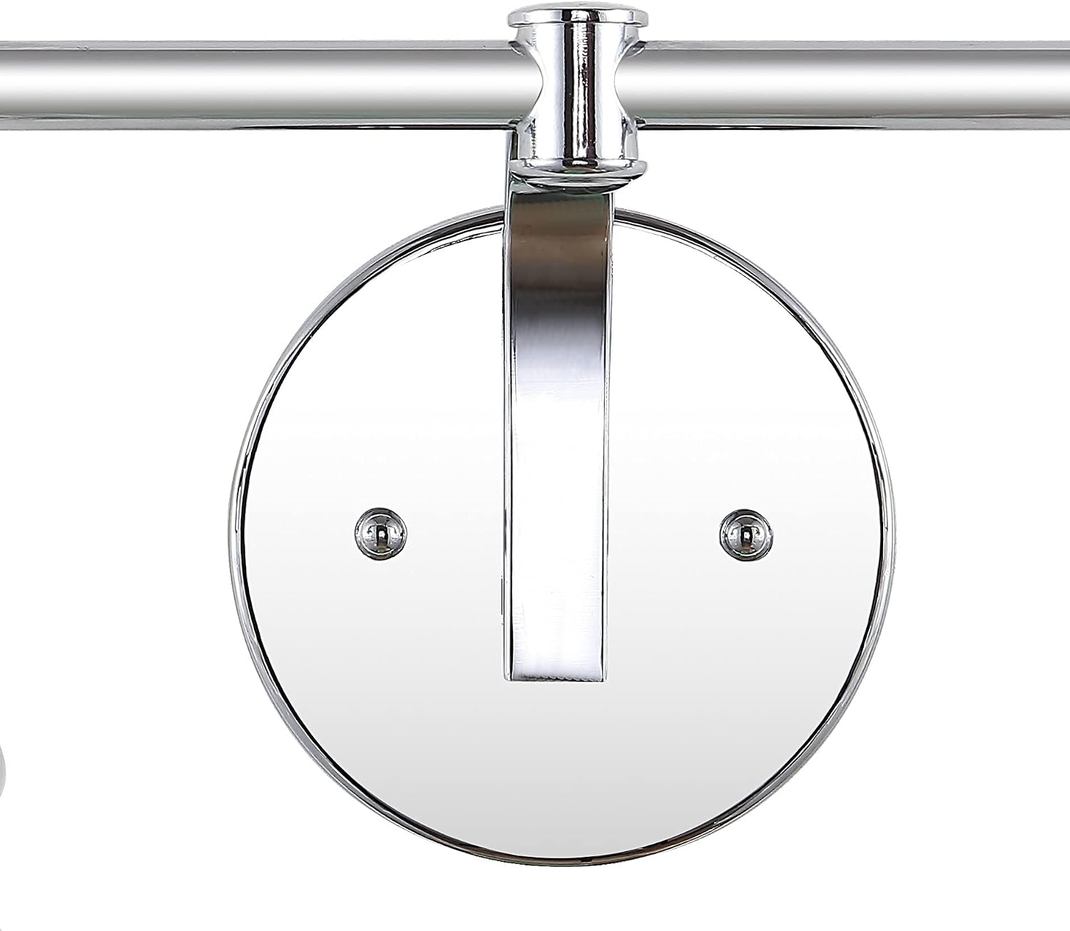 JONATHAN Y 6.5" Chrome Modern Industrial Rustic 1-Light LED Vanity Light with Clear Glass Shade, Vintage Wall Sconce for Bathroom Kitchen Hallway, LED Bulb Included (JYL3544B)
