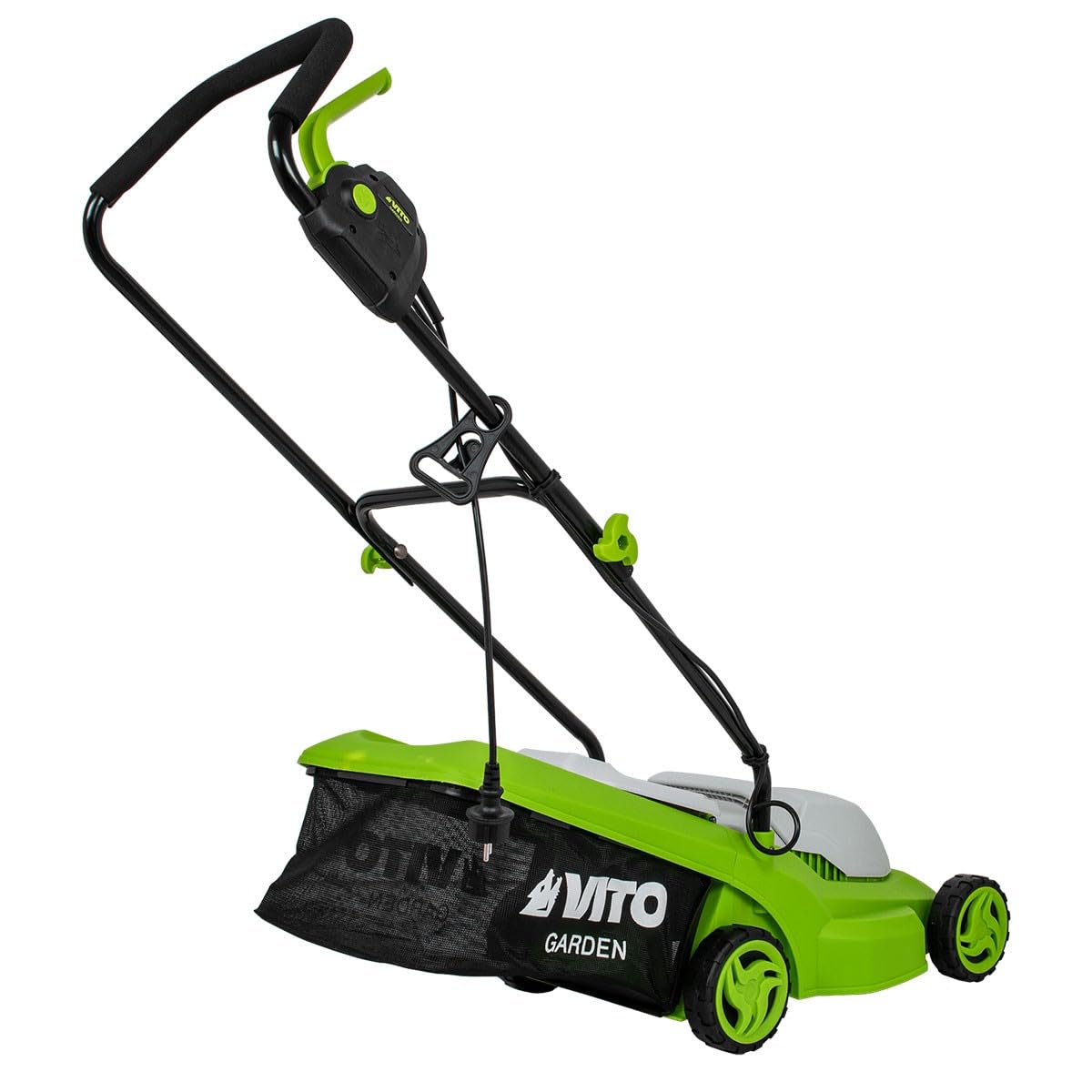 VITO - Kosiarka elektryczna 1200W Powierzchnia 300M2 Cięcie 32 cm Wysokość cięcia 20-65 mm Taca 30L
