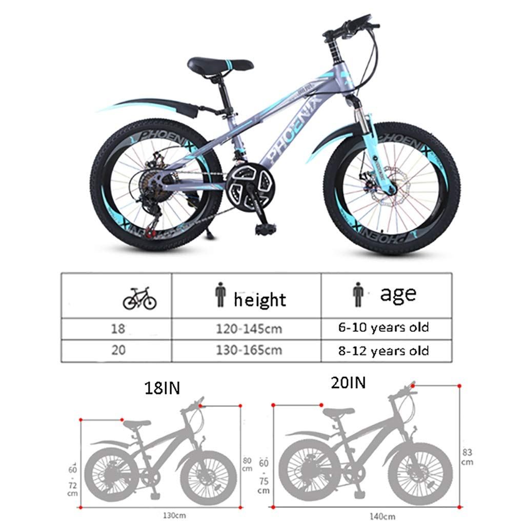 Amazon.co.jp: 20/22インチ子供用自転車、衝撃吸収機能付き21スピード 