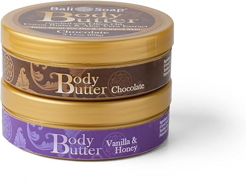 Miniatura 4 de Bali Soap - Mantequilla corporal de chocolate y miel de vainilla - Crema corporal perfumada para mujeres y hombres - Extracto de manteca de cacao y