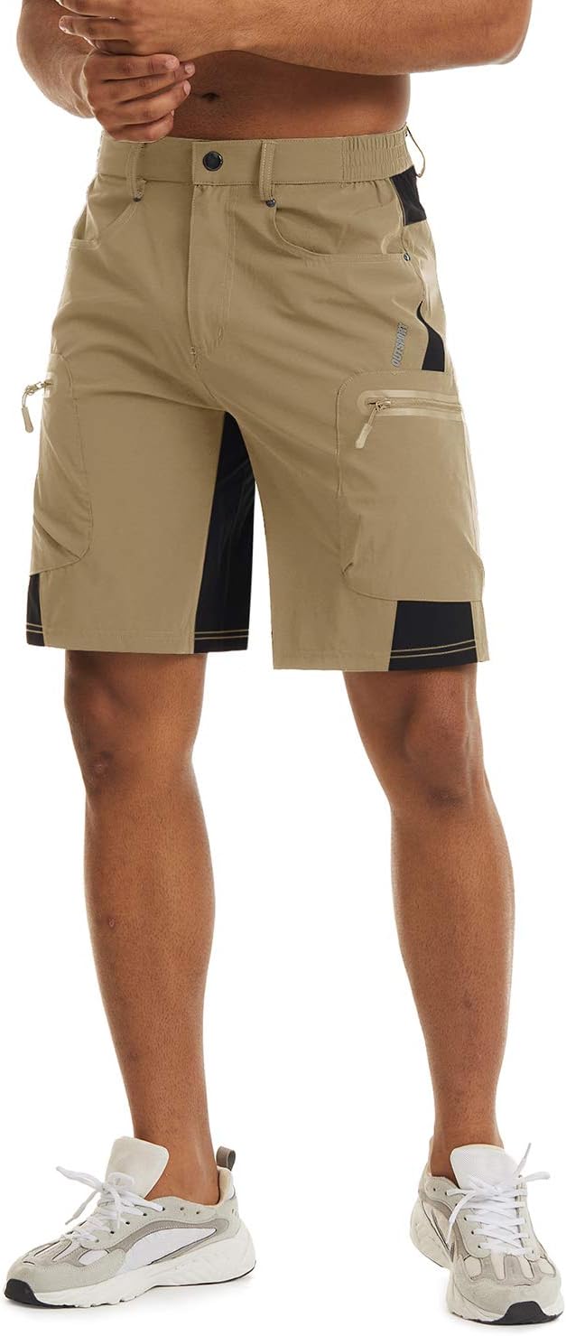 TACVASEN Men's Hiking Cargo Shorts 10" with Zipper Pockets Quick Dry Casual Stretch Golf Work Short Outdoor Summer - Image 7