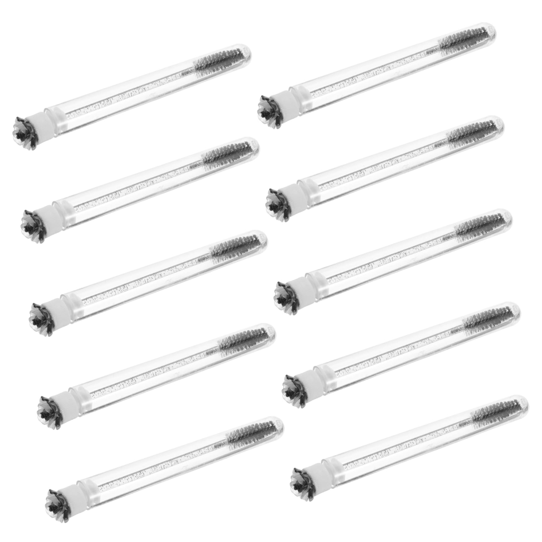 Ipetboom 10pcs Eyelash Spoolie Brush Set Lash Brushes for Mascara Wand Portable Eyelash Curling Tool Professional Makeup Accessories