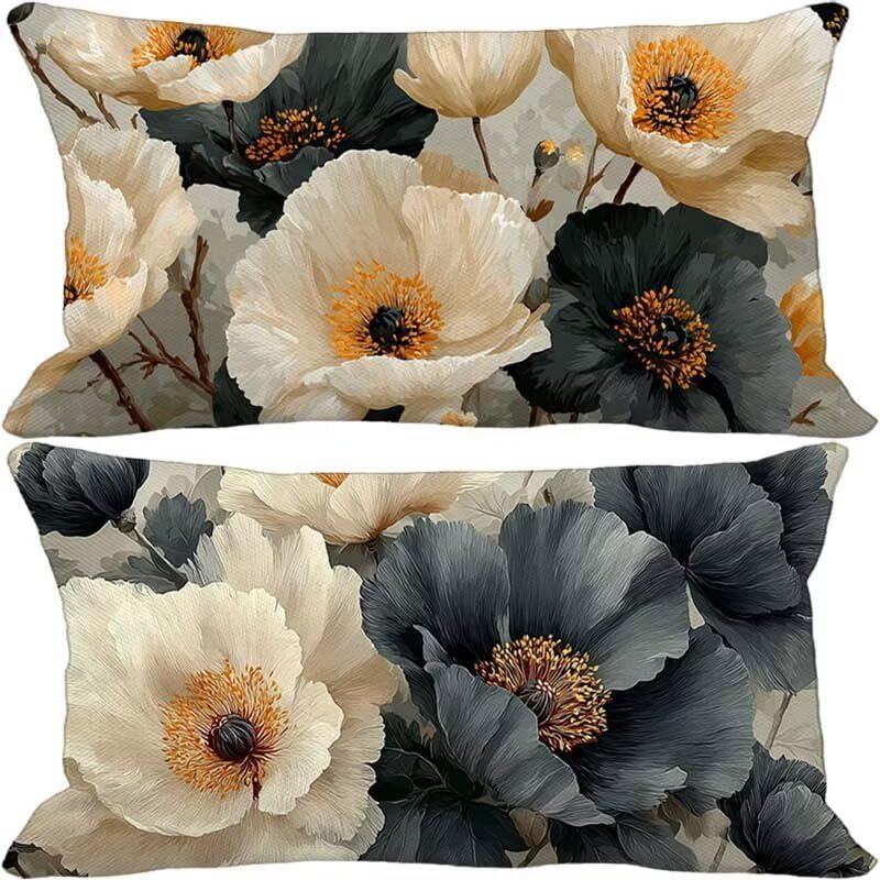 Housse coussin extérieur imperméable 50x80 doux pour canapé de jardin