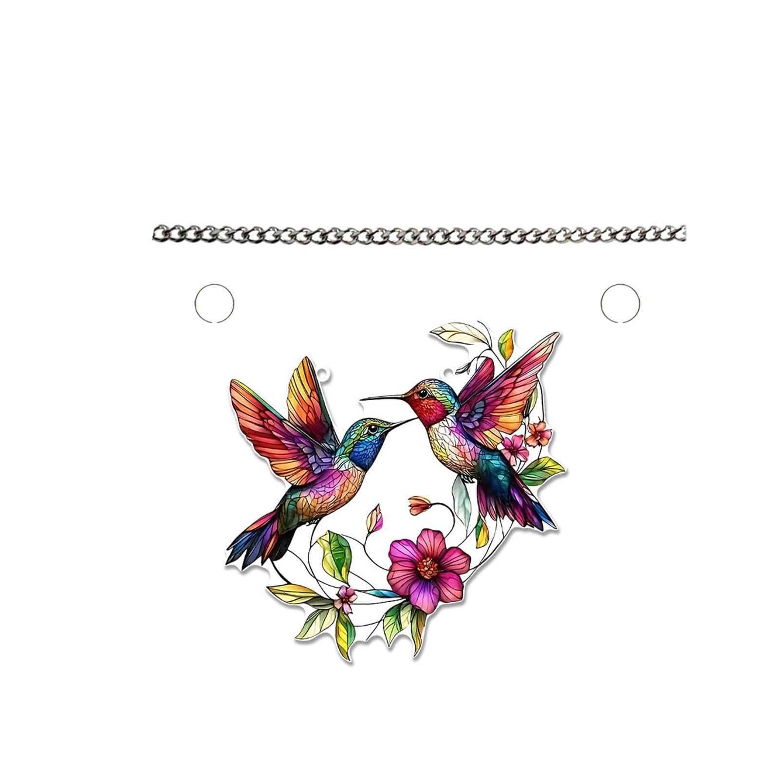 Birds Window Hanging Ornament Indoor Suncatcher for Mom Women Birthday Gifts-image-45