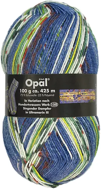 Frida's Wollhaus Opal 100g Sock Wool - 24 Colors for Sock Knitting with Free Pattern