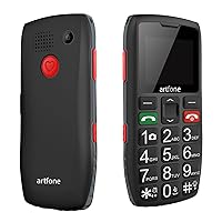 artfone C1 Telefono Cellulare per Anziani con Tasti Grandi丨Volume alto丨Funzione SOS丨Chiamata