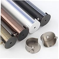 Vista 6 de Zerodeko 2pcs Curtain Rod Wall Brackets Elegant Curtain Rod Holders Easy Installation for Home Decor