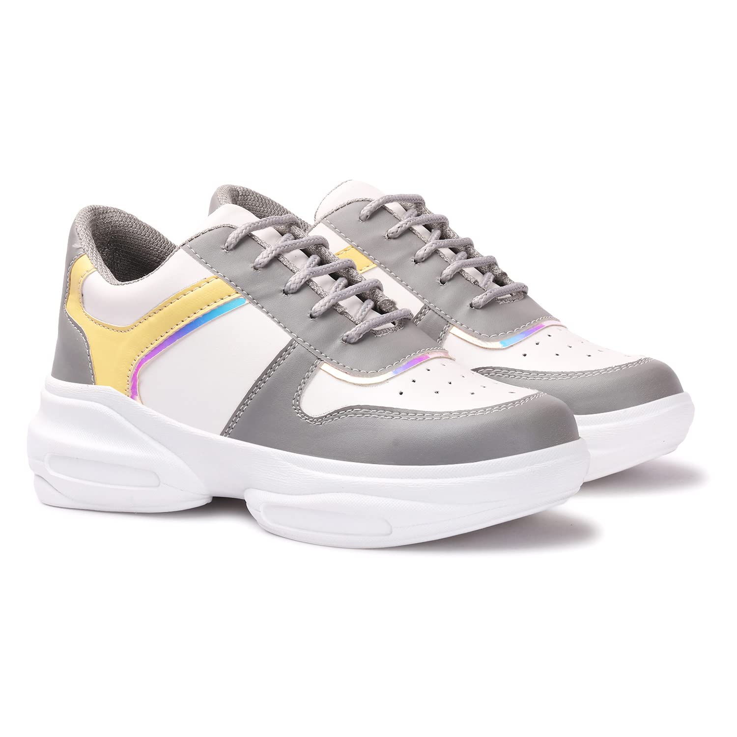 Antox Offers You A Self-Designed Fashionable Multicolor Sneaker for Girls/Women/Ladies (Grey-37) (B0BN626M5M) Amazon Price History, Amazon Price Tracker
