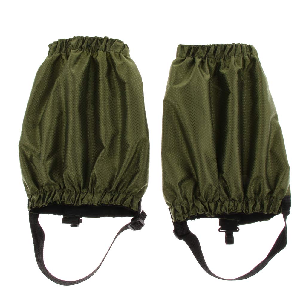 Ghette, Basso Regolabile Impermeabile Leggings Neve Stivali Protettivi Coperture, Caviglia Alta, Uomini Donne Campeggio All'aperto Escursionismo Trekking Caccia Army Green