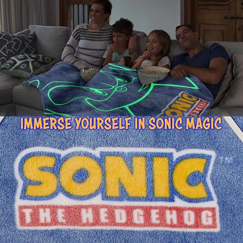 Get Trend Sonic The Hedgehog Kuscheldecke, 130x150cm, Glow in the Dark – Ansicht 5