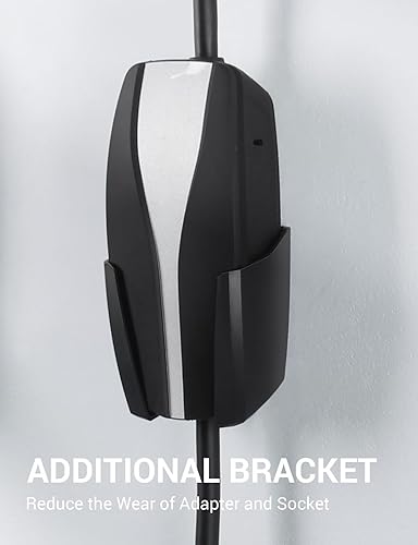 Miniatura 6 de BASENOR Soporte de pared para cargador de Tesla modelo Y/3/S/X, organizador de cables de carga con base de conexión, base de montaje en pared