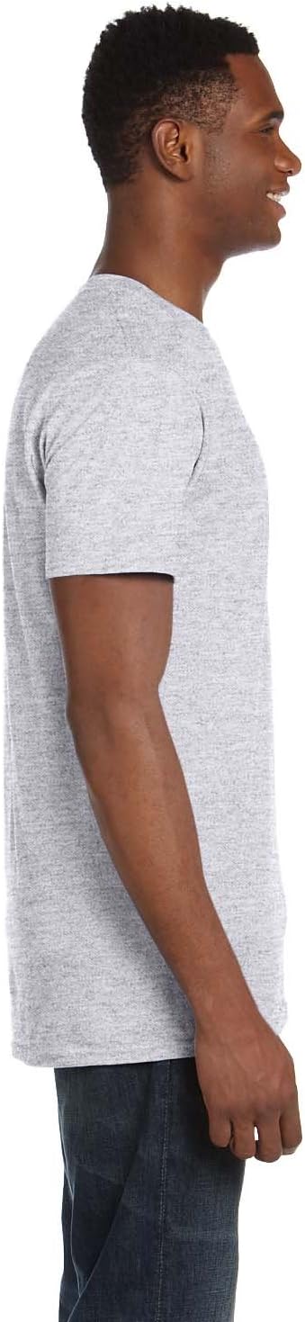 Hanes mens Crewneck Large Ash