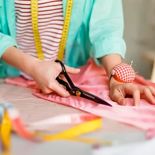 Miniatura 2 de Tijeras de costura, 9 pulgadas, tijeras de costura, tijeras de alta resistencia, corte afilado para cortar tela, ropa, cuero, materias primas