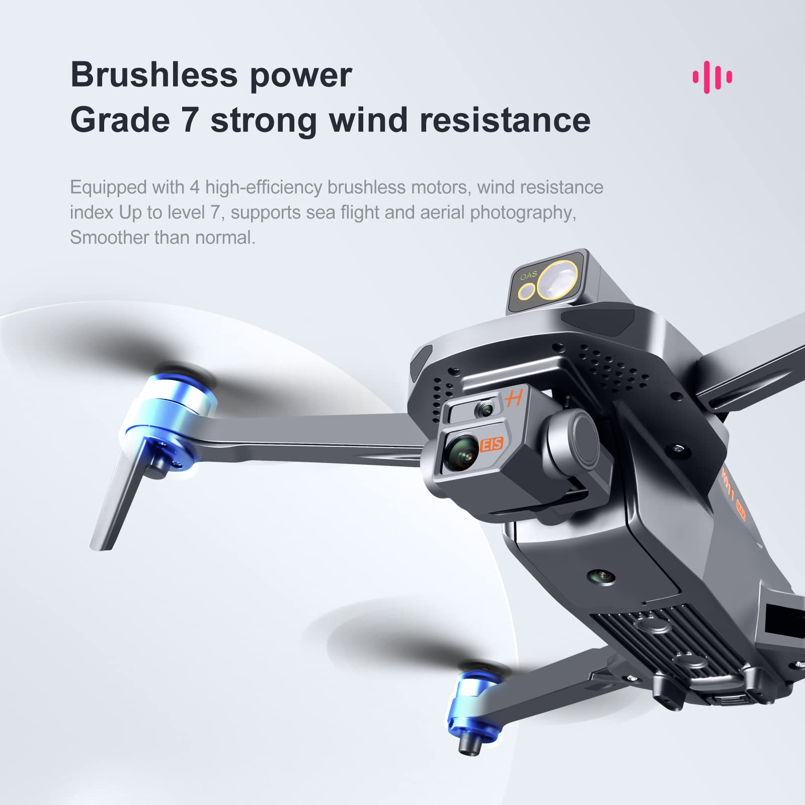 Droni RC con videocamera HD 8k per Adulti, Mini Drone per Principianti, prevenzione Intelligente degli Ostacoli, Durata della Batteria di 75 Minuti, Motore brushless, Zoom 50x, modalità senz