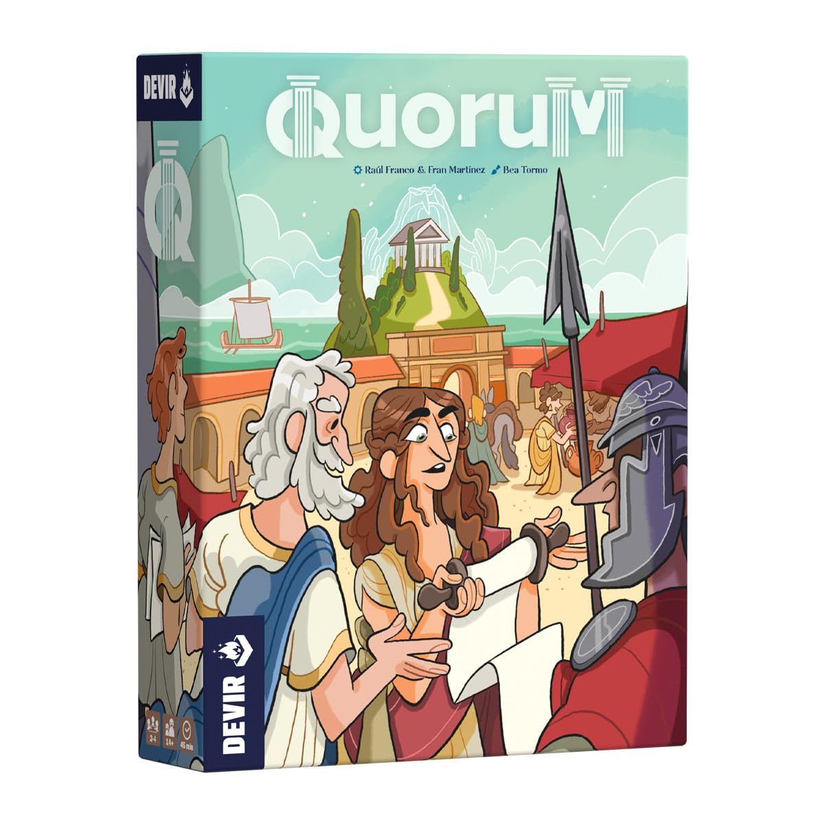 DEVIR | Thames & Kosmos Quorum Card Game | Strategic Roman Empire Gameplay for Adults & Teens | Hand Management & Set Collection | 2–4 Players | Ages 12+ | History Theme | Family Game Night