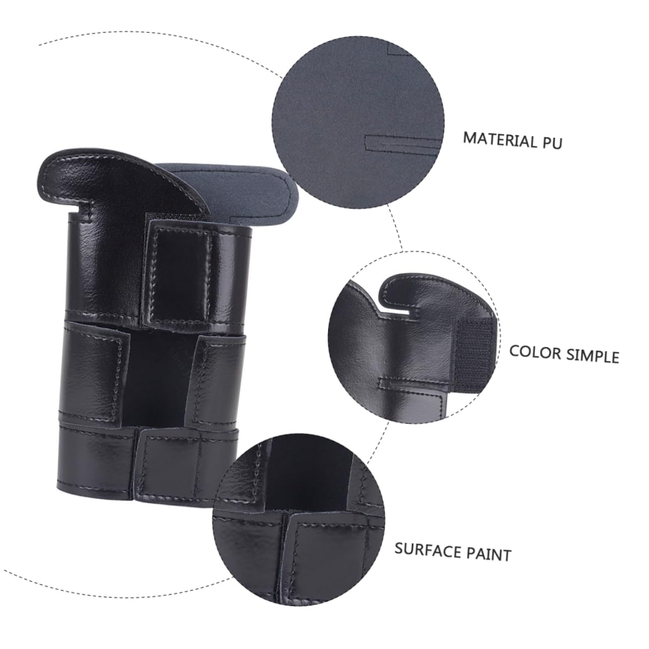 Garneck Small Leather Trumpet Protective Cover Sturdy Instrument Guard Wrap Enhanced Grip Suitable for Brass Instruments