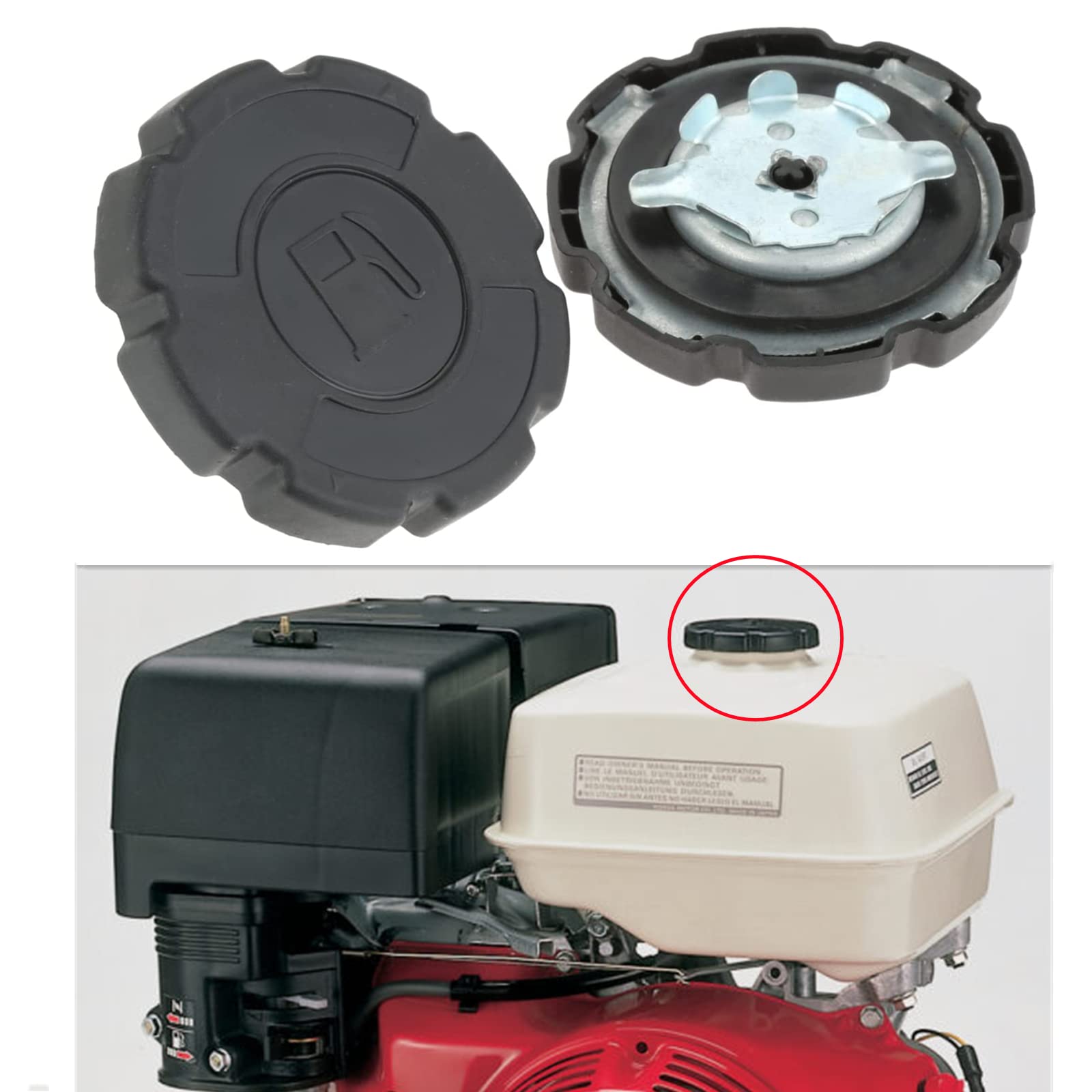 Tappo Serbatoio Plastica Nero Tappo Serbatoio Benzina Per Honda GX160, GX200, GX390 - Ricambio Originale In Plastica Nera Ricambio Honda Gx160 - Foto 12