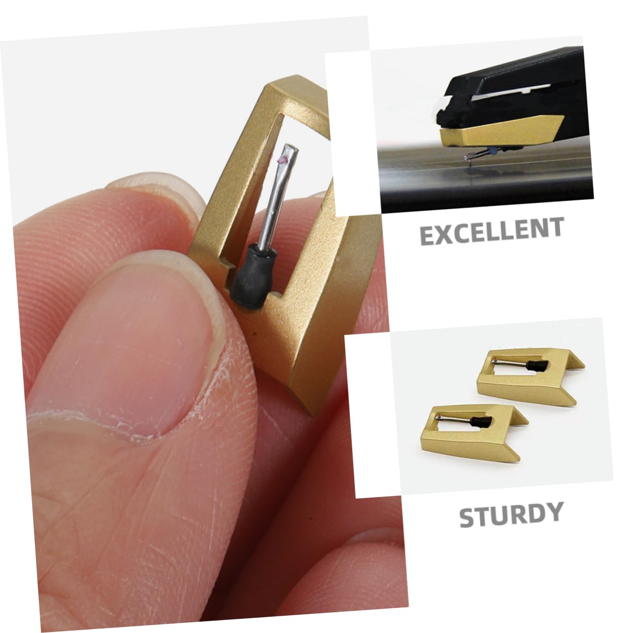 Levemolo Record Player Needles Replacement Universal Stylus for Vinyl Records Turntable Needle Record Player Needle Parts