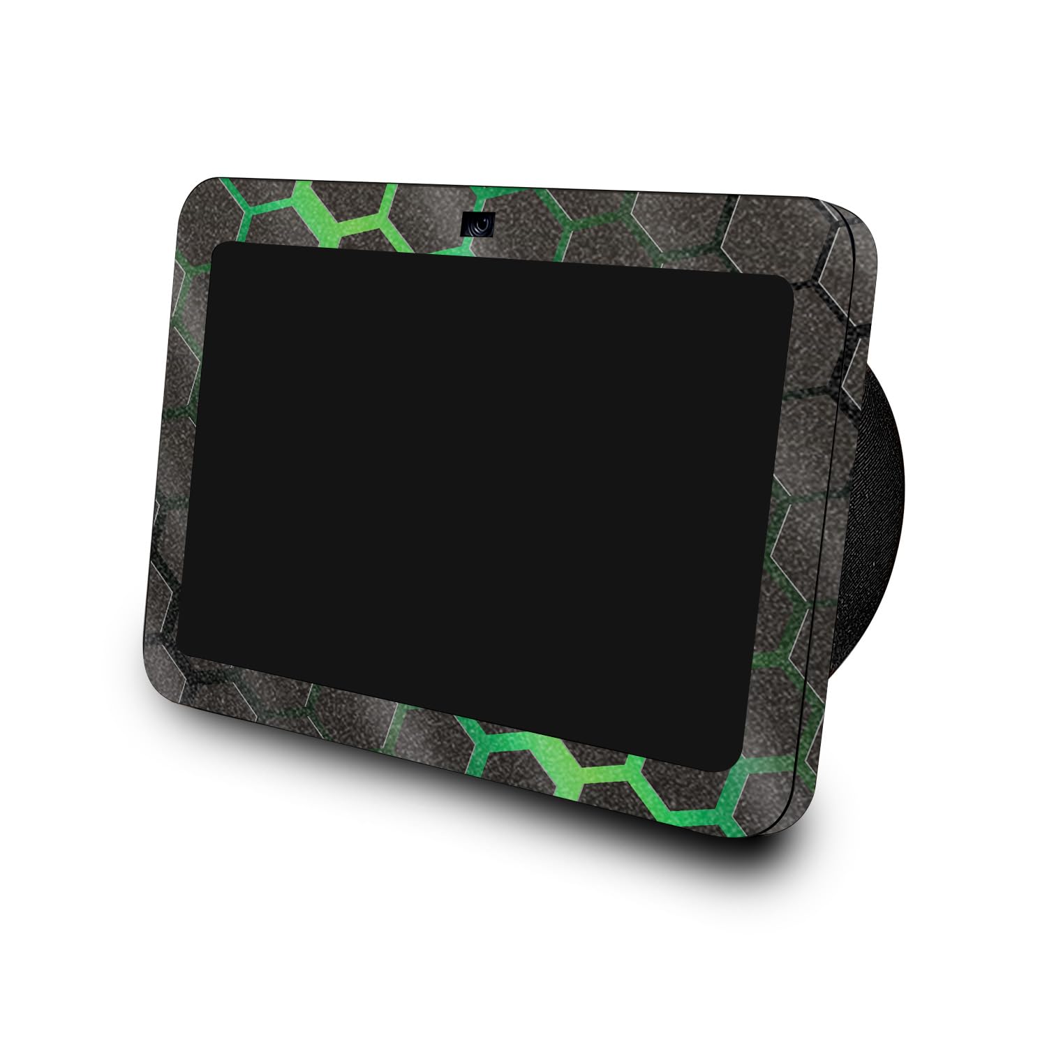 Glossy Glitter Skin Compatible with Amazon Echo Show 8 (3rd Gen, 2023) - Green Hex - Premium 3M Vinyl Protective Wrap Decal Cover - Easy to Apply | Crafted in The USA by MightySkins