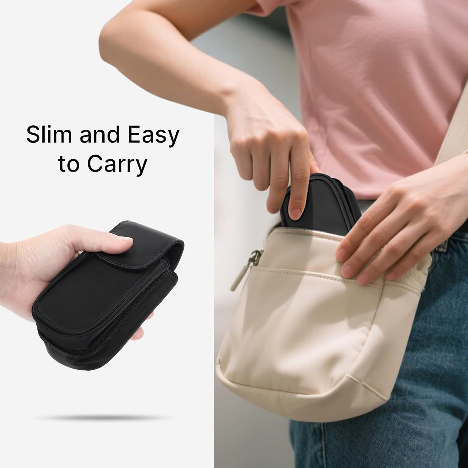 Double Glasses Case, Portable Soft Eyeglass Case for 2 Storage Anti-scratch Sunglasses Pouch for Women Men - Image 5