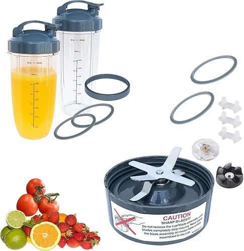 Licuadora NutriBullet de repuesto de 32 onzas y cuchilla compatible con licuadora de 600 W900 w