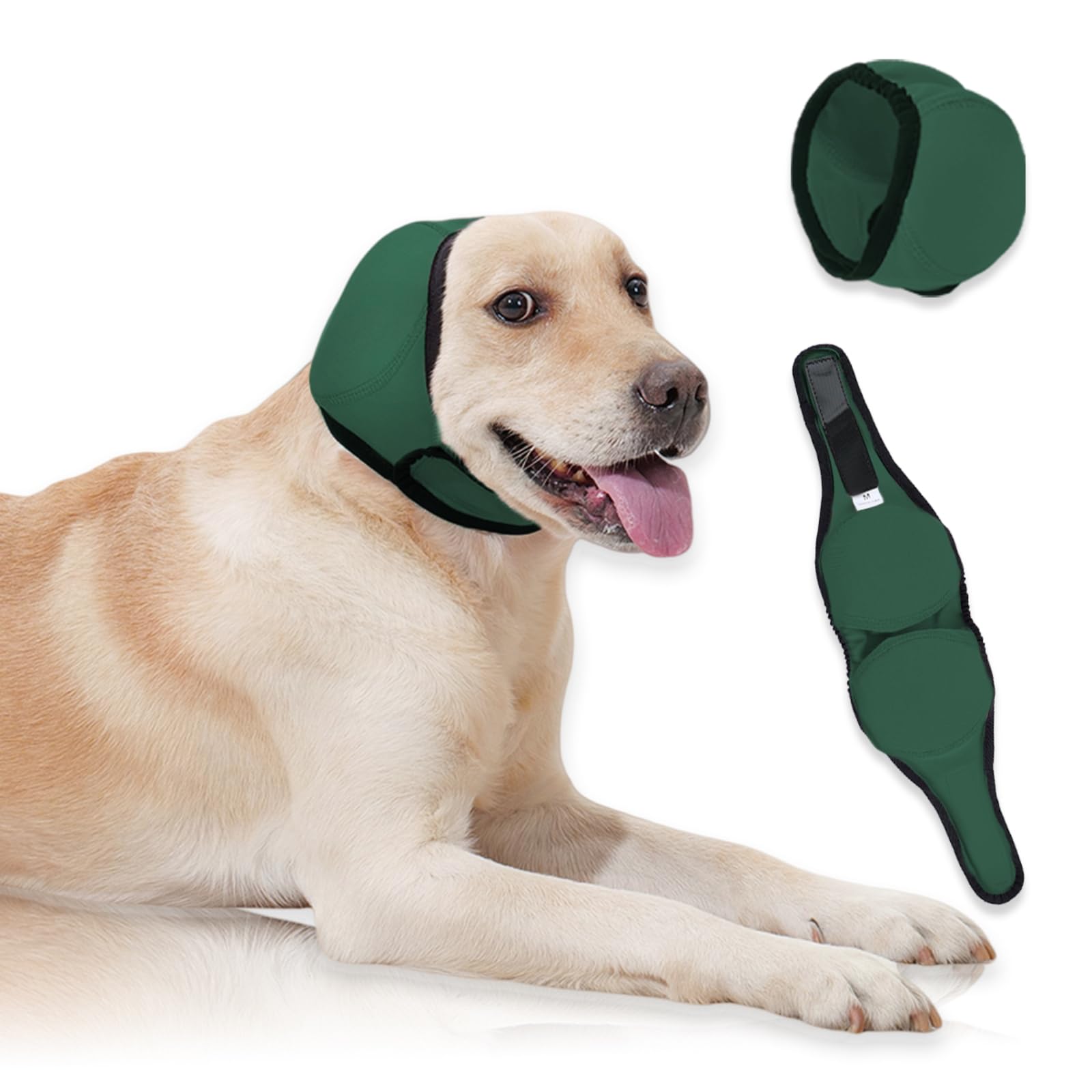 PAPIAMEN Dog Ear Covers & No Shake Ear Wraps for Hematoma,Grooming,Drying — image 1