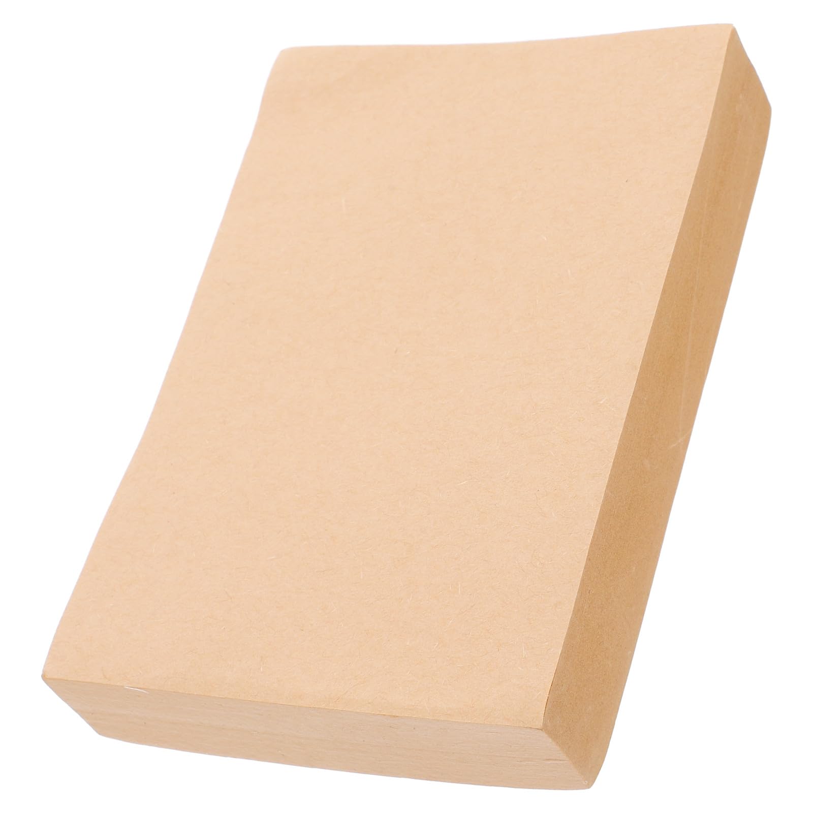 KICHOUSE Blank Paper Notepad 250 Sheets Mini Memo Pad with Tearable Pages Natural Wood Cover for Office School
