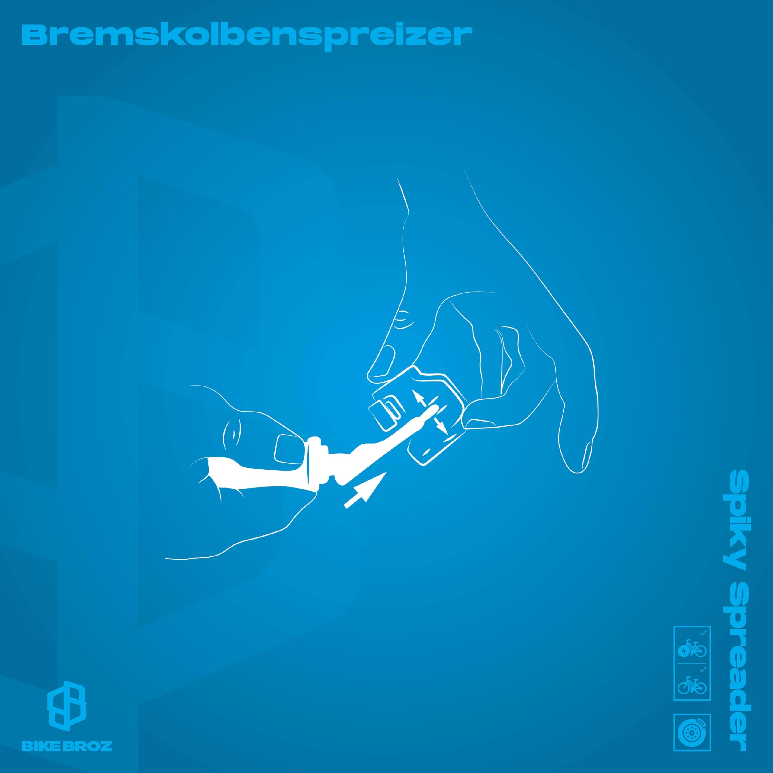 BREMSKOLBENSPREIZER BIKEBROZ, SPIKY SPREADER - 3