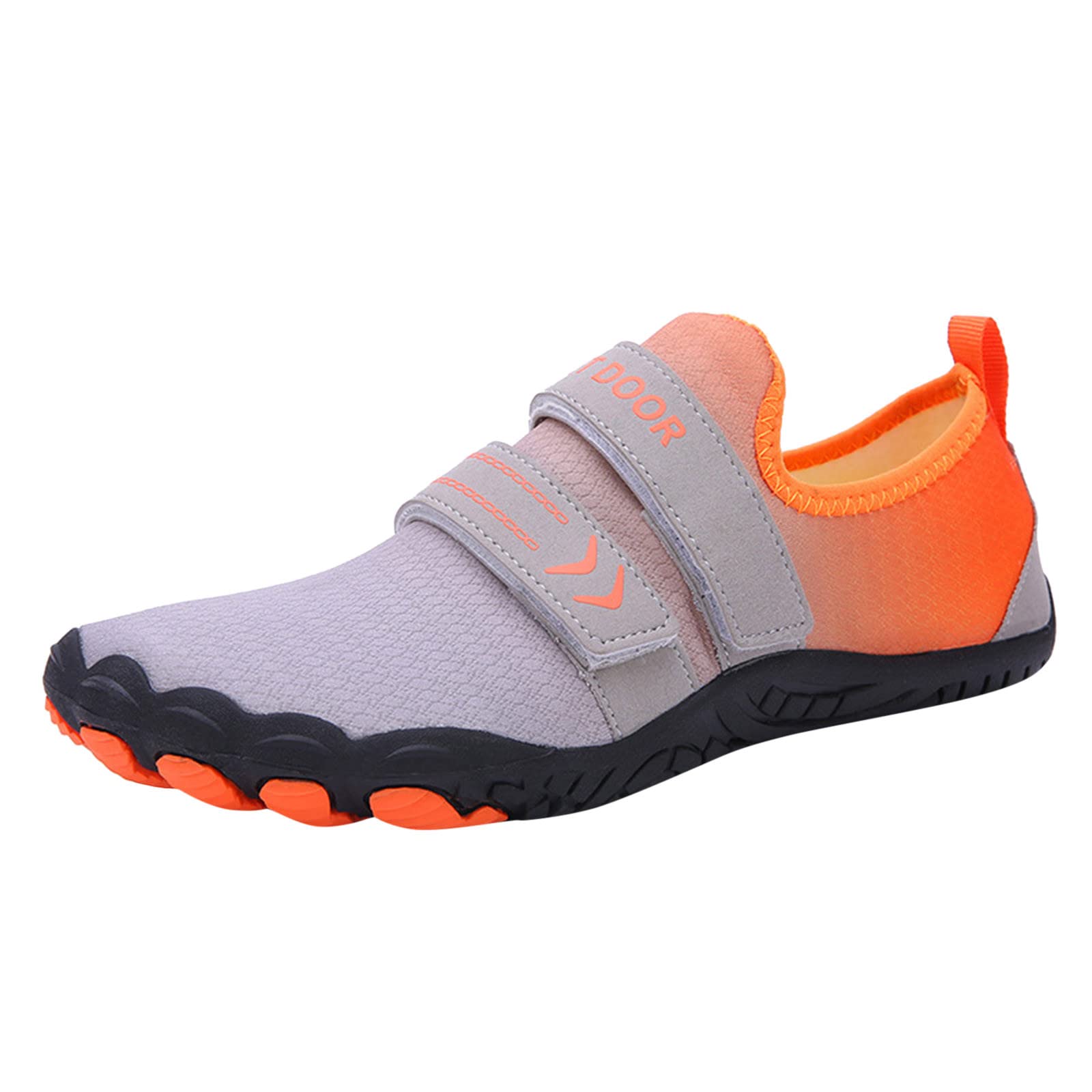 Mens Outdoor Wading Shoes Hiking Footwear Barefoot Quick-Dry Water Sports Shoes for Diving Boating Surfing (Grey, 42)