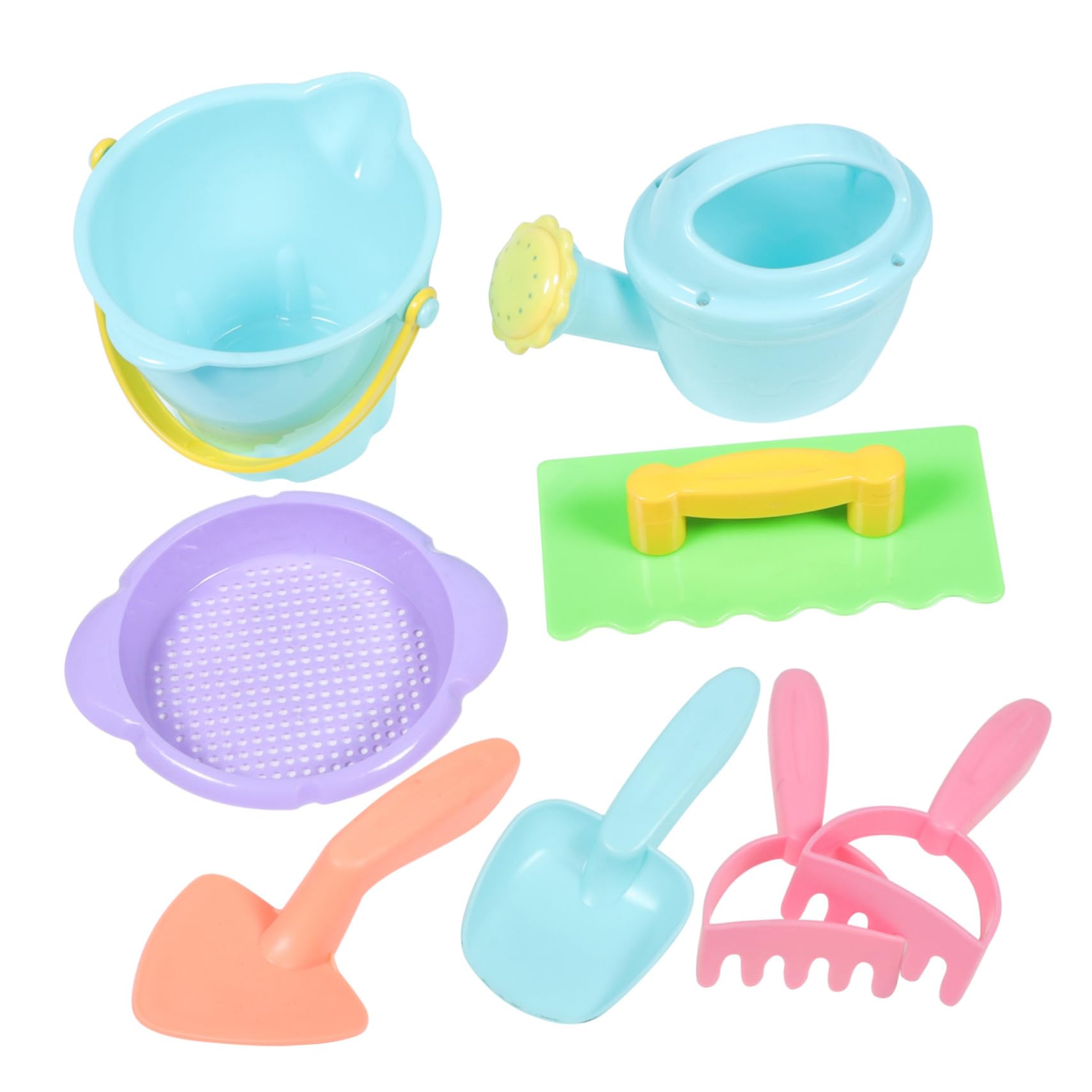 JOINPAYA 1 Set Beach Sand Digging Playthings for Outdoor Fun Includes Shovel Rake Bucket and Watering Can for Park Beach Backyard Activities Random Color